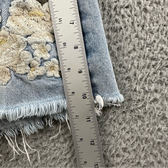 Abercrombie & Fitch Harper Low Rise Shorts Embroidered Floral Festival W 10 30 - Picture 10 of 10